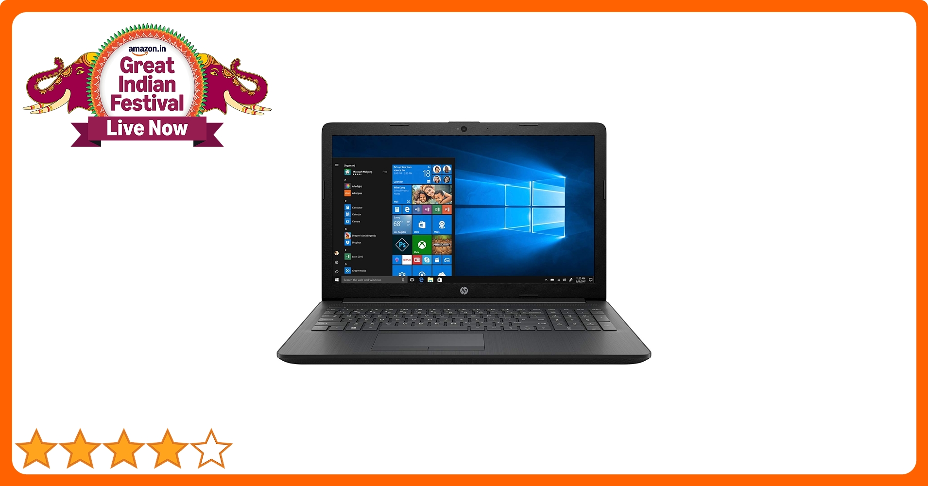 HP 15 8th Gen Intel Core i5 Processor 15.6-inch FHD Laptop